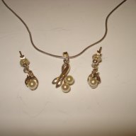 Сребърен лот с перли, снимка 6 - Бижутерийни комплекти - 17899053