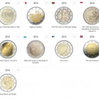 2 Евро Монети (възпоменателни) 2016 / 2 Euro Coins 2016 UNC, снимка 2 - Нумизматика и бонистика - 16368033