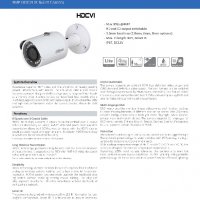 4 Мегапикселова PoC (захранване до 700 метра) Водоустойчива Камера DAHUA HAC-HFW1400S-POC HDCVI, снимка 2 - HD камери - 21350281
