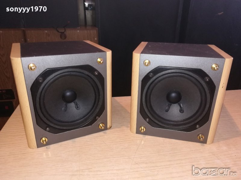 поръчани-sansui-2бр тонколони-внос швеицария-14х14х14см, снимка 1