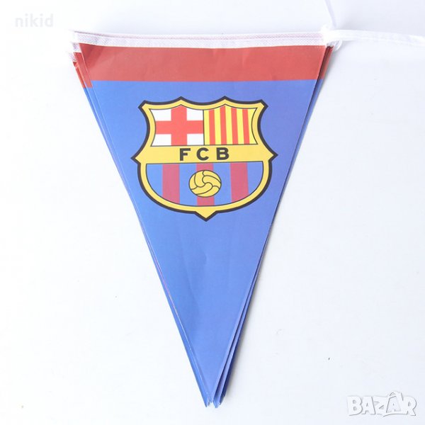 FCB ФК Барселона Barcelona футболни Парти Гирлянд Знаменца Флаг Банер, снимка 1