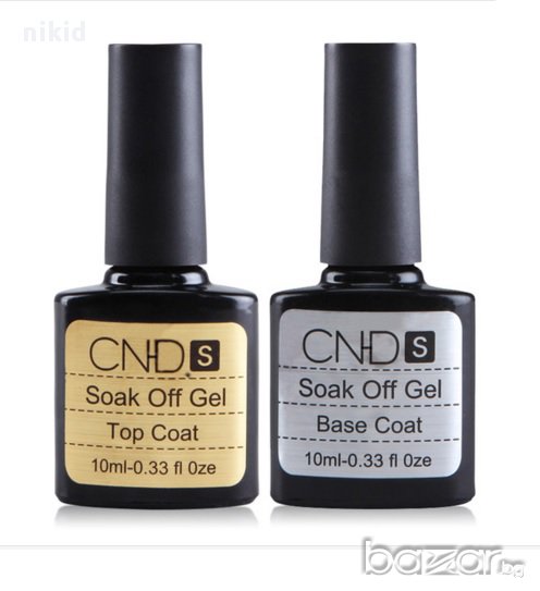 cnd  конад гел лак топ и база UV LED УВ ЛЕД , снимка 1