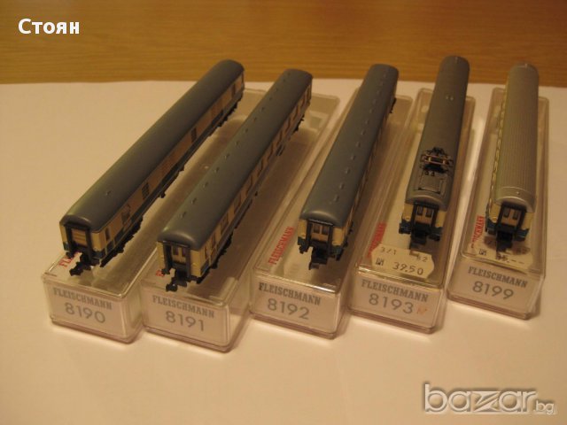 Влакче Вагони Флайшман- сет 8191 и 8192 к Мащаб 1:160, снимка 4 - Други ценни предмети - 12718153