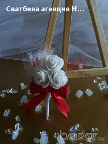 Сватбена бутониера за ревер Елън, снимка 2 - Кетъринг - 20709873