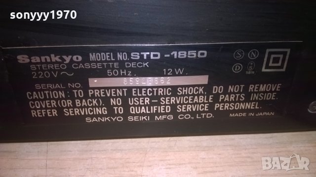 sankyo std-1850 deck-made in japan-внос швеицария, снимка 18 - Декове - 24469945
