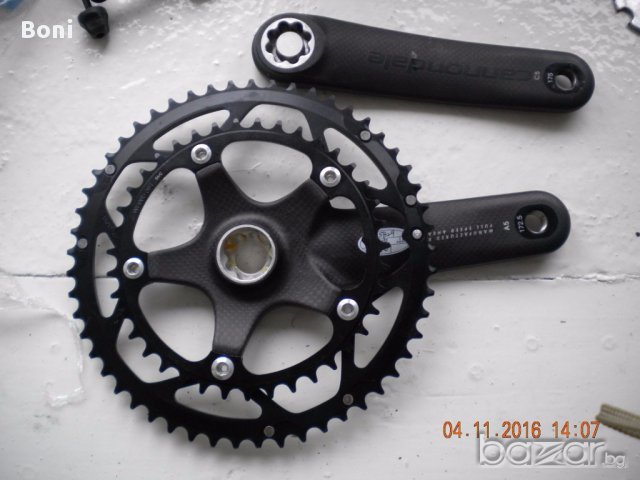 Cannondale Si carbon crankset Курбели ,Вело части и аксесоари, снимка 3 - Части за велосипеди - 16300602