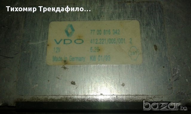 ECU ENGINE RENAULT SAFRANE 7700816342 412.221/006/001 2 3.0 рено сафран компютър 3.0, снимка 2 - Части - 16700562