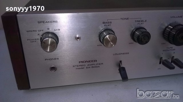 ПОРЪЧАН⭐ █▬█ █ █▀ █ ⭐Pioneer sa-500a-amplifier-made in japan-внос швеицария, снимка 9 - Ресийвъри, усилватели, смесителни пултове - 19899457