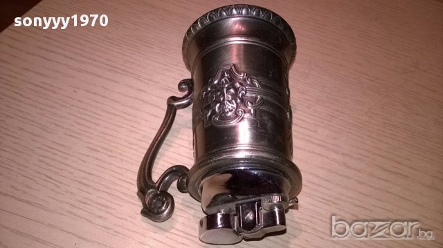 Ретро запалка халба с дръжка 11/6.5см-внос швеицария, снимка 11 - Антикварни и старинни предмети - 15805089