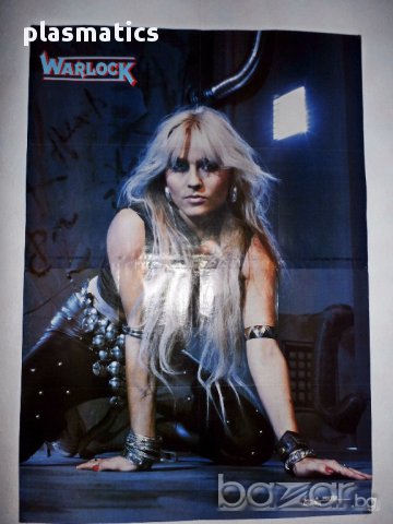 Doro Pesch - Warlock - poster / плакат - рок, снимка 1