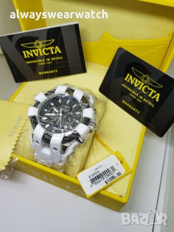 Invicta Bolt Carbon - White / Инвикта Болт Карбон - Бял / чисто нов мъжки часовник / 100% оригинален, снимка 17 - Мъжки - 22466114