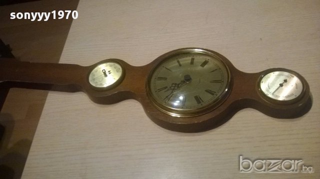 Ретро хидро/барометър/часовник-60/17см-внос швеицария, снимка 10 - Антикварни и старинни предмети - 15452306