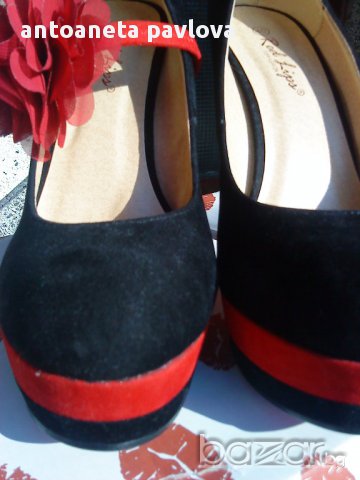 обувки в два цвята  , снимка 3 - Дамски обувки на ток - 11528191