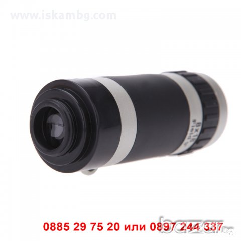 Обектив за телефон телескоп с увеличение 8х - код 1145, снимка 10 - Друга електроника - 13038659