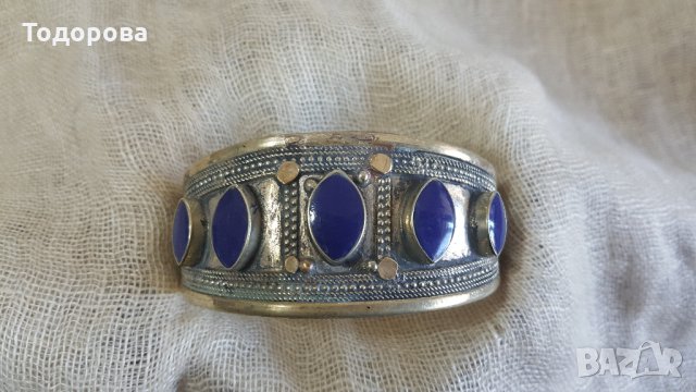 Старинна арабска гривна с  камъни, снимка 2 - Антикварни и старинни предмети - 25316930