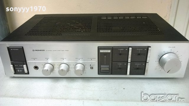 pioneer sa-740-stereo amplifier-made in japan-внос швеицария, снимка 1 - Ресийвъри, усилватели, смесителни пултове - 18216889