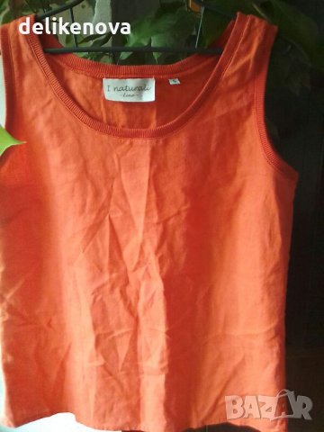 I naturali. Italia. Size S/M Ленен потник, снимка 3 - Потници - 25873349