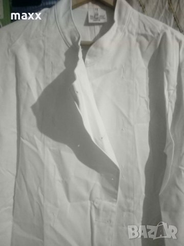 Куртка за готвачи, бяла, SANFOR размер D 54, F 48, снимка 3 - Други - 24633462