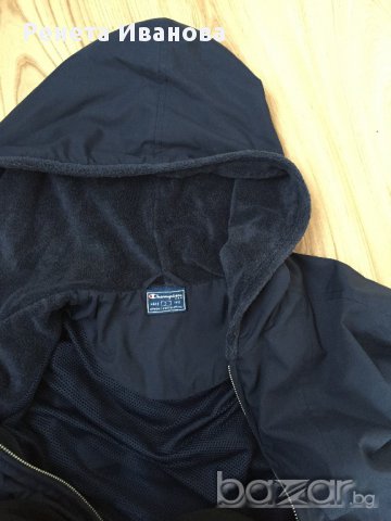 CHAMPION  дамско яке суичър оригинален, т.син, хастар мрежа, размер S., снимка 2 - Якета - 11055874