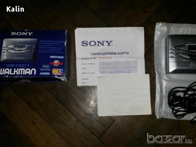 SONY WALKMAN-RADIO CASSETE, снимка 2 - Други - 11917041