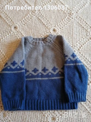 Пуловерче ангора за 9 месечно дете, снимка 1 - Бебешки блузки - 24122454