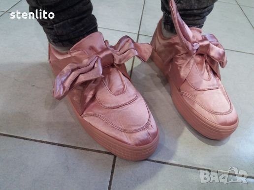 Нови дамски сатенени кецове с панделка , снимка 3 - Кецове - 24909982