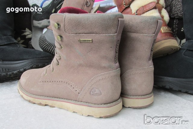 Водоустойчиви GORE-TEX туристически обувки, 39- 40,VIKING original, унисекс боти,фин естествен велур, снимка 12 - Дамски боти - 20838487