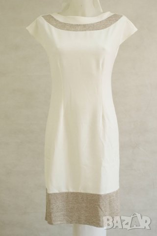 Рокля в екрю и беж марка La`Aurora - EU 36, снимка 2 - Рокли - 22368817