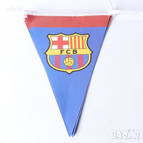 FCB ФК Барселона Barcelona футболни Парти Гирлянд Знаменца Флаг Банер, снимка 1 - Други - 23815791