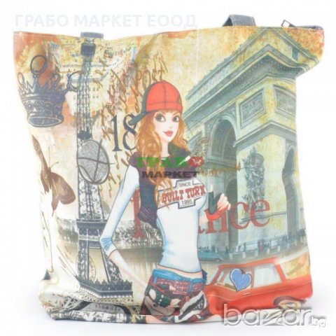 Лятна чанта, изработена от текстил, снимка 1 - Чанти - 15892079