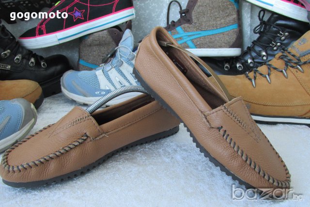 НОВИ мокасини MINNETONKA® original DEERSKIN GORE FRONT,100% висококачествена естествена кожа,GOGOMO, снимка 6 - Дамски ежедневни обувки - 17867642