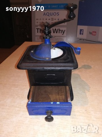 метална ретро мелница-17х13х13см-внос швеицария, снимка 9 - Колекции - 21517983