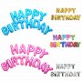5 вида Happy Birthday надпис рожден ден Балони фолио фолиеви, снимка 1 - Други - 16856802