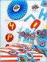 украса аксесоари и аксесоари за детски рожден ден със Супер герои Капитан Америка Хълк Спайдърмен , снимка 3