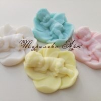 Ароматизирани сапуни-подаръци за гости-бебенце в цвете лукс, снимка 2 - Подаръци за кръщене - 20767508