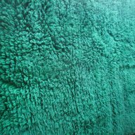 дългокосмест зелен  губер естествена вълна ръчно тъкан, снимка 2 - Покривки за легло - 12014708