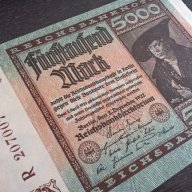 Банкнота - Германия - 5 000 марки UNC | 1922г., снимка 1 - Нумизматика и бонистика - 17368749