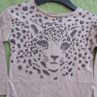 Блуза за момиче Н&М с ефектен тигров принт размер 98/104, нова , снимка 2 - Детски Блузи и туники - 17450208