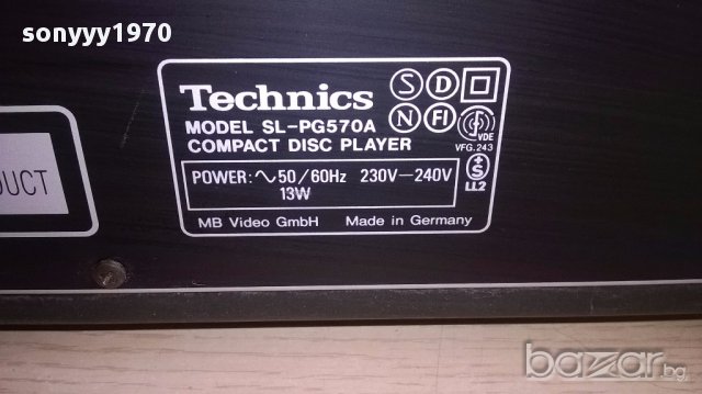 Technics sl-pg570a-cd player-made in germany-внос швеицария, снимка 10 - Ресийвъри, усилватели, смесителни пултове - 17560462