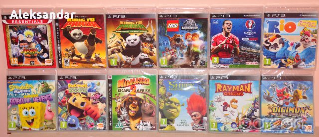 Нови ps3,Uefa,Pes,Panda,Lego,Rio,Naruto,Spongebob,Madagascar,Shrek,Rayman,Pacman,Digimon, снимка 1 - Игри за PlayStation - 14742328