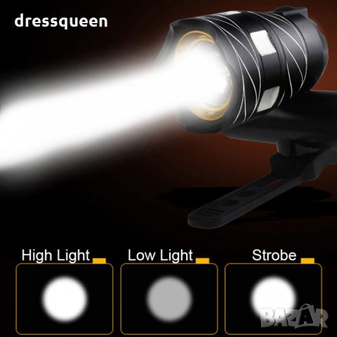 ZK30 Фар за велосипед с USB T6 1600LM, снимка 2 - Аксесоари за велосипеди - 24774040