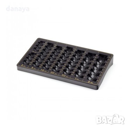 904 Пластмасов разграфен монетник с монети до 2лв органайзер за стотинки, снимка 2 - Други стоки за дома - 25225177