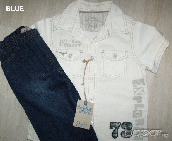 Cherokee риза и дънки сколан 4-5 год, снимка 5 - Детски панталони и дънки - 17396097