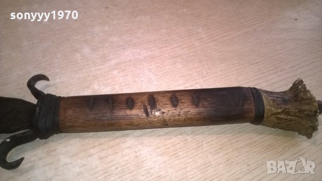 антика-меч/ятаган/кукри/-ретро колекция-внос от швеция-72см, снимка 18 - Колекции - 25235639