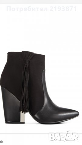 Черни боти марка JustFab номер 40, снимка 8 - Дамски боти - 24265328