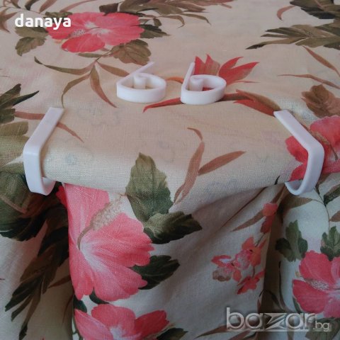 339 Бели пластмасови щипки за покривка за маса против повдигане от вятъра, снимка 3 - Други - 21296265