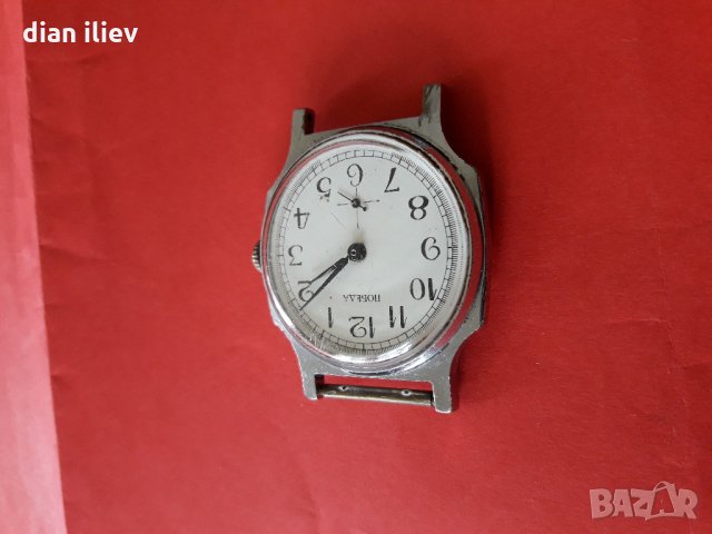 Стар механичен часовник-Победа, снимка 3 - Антикварни и старинни предмети - 25299917