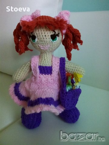 Кукла плетена играчка кукла Анита, снимка 5 - Кукли - 14736125
