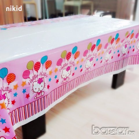 Hello Kitty  Хелоу Кити найлонова покривка за парти рожден ден, снимка 2 - Домашни продукти - 19994741