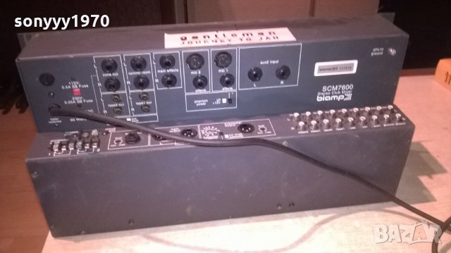 scm7600 stereo club mixer biamp-внос швеицария, снимка 7 - Ресийвъри, усилватели, смесителни пултове - 24033949